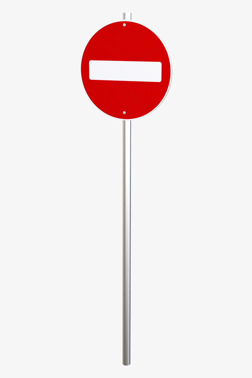 No Entry Sign Post, HD Png Download, Free Download