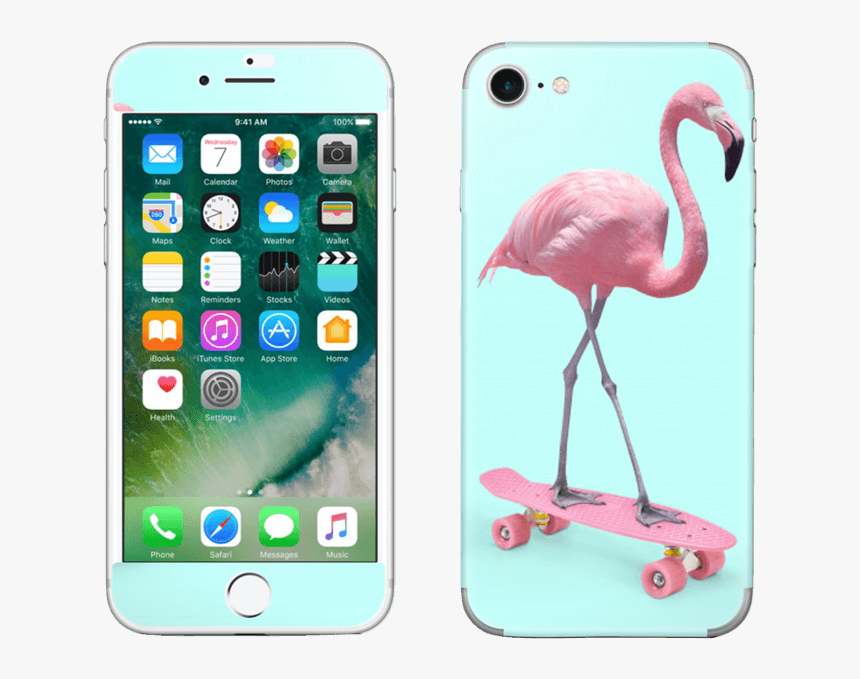 Skateboarding Flamingo Skin Iphone - Phone 6 128gb Price, HD Png Download, Free Download