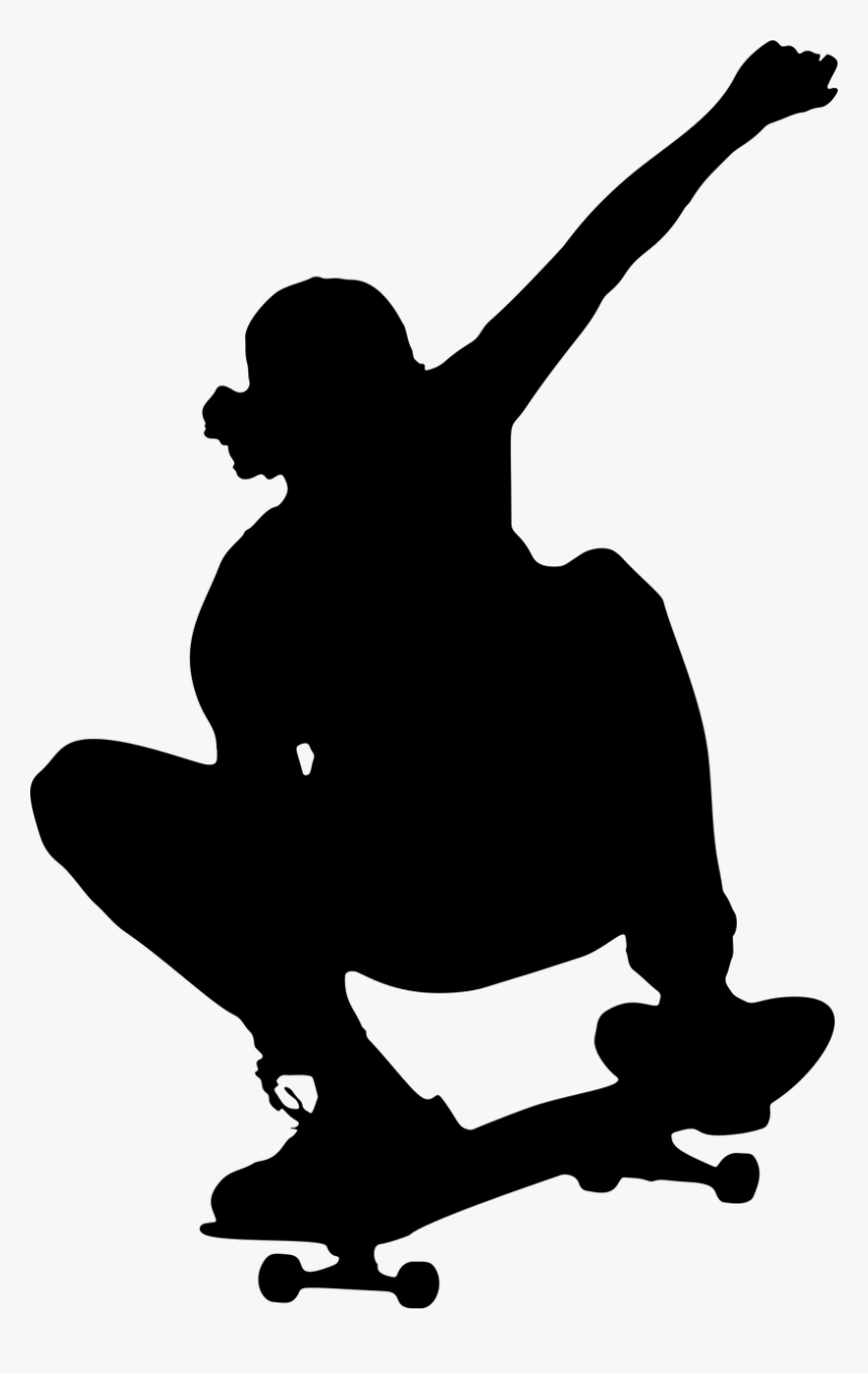 Skateboarding Trick Sport Clip Art - Skateboarder Clip Art, HD Png Download, Free Download