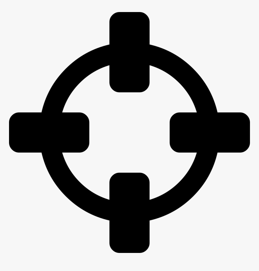 Crosshairs - Font Awesome Target Icon, HD Png Download, Free Download