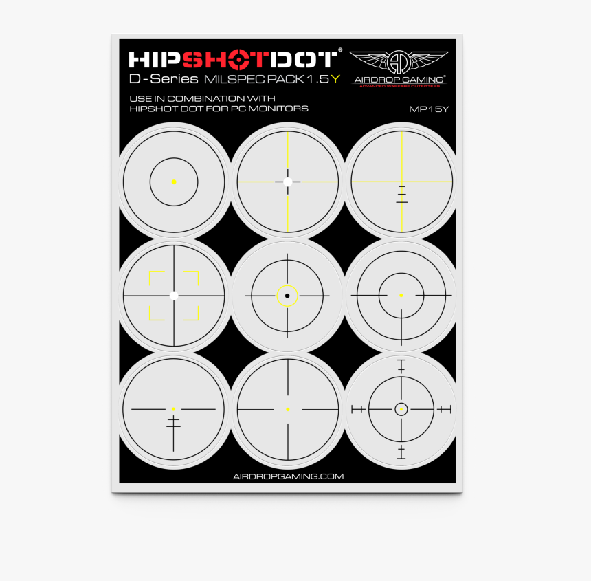 Airdrop Gaming Offers The Milspec Crosshair Overlays Hip Shot Dot For Fps Games Hd Png Download Kindpng