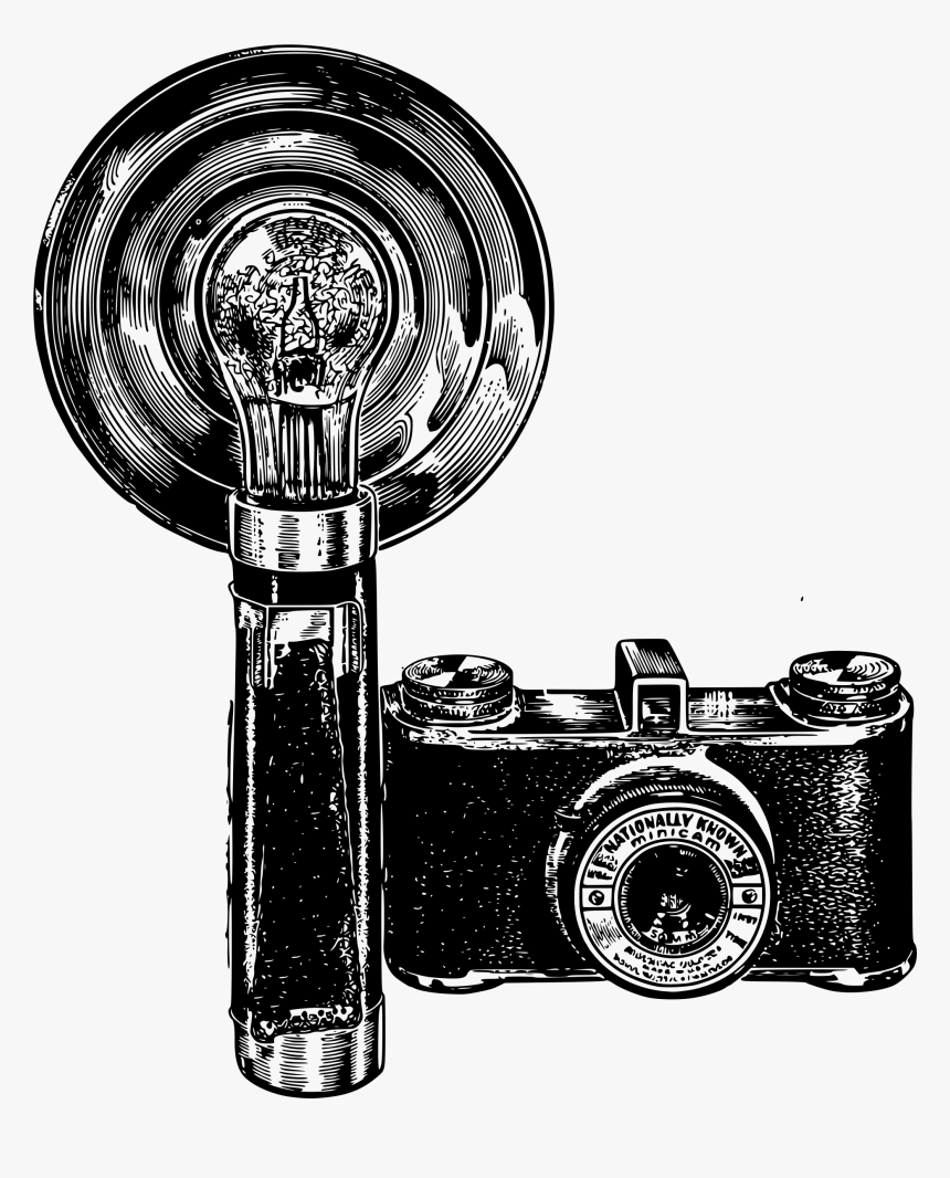 Clipart - Old Camera Clipart Black And White, HD Png Download, Free Download