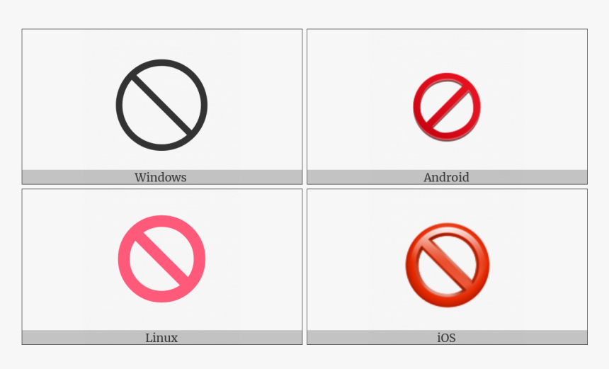 No Entry Sign On Various Operating Systems - End Of Ayah Symbol, HD Png Download, Free Download