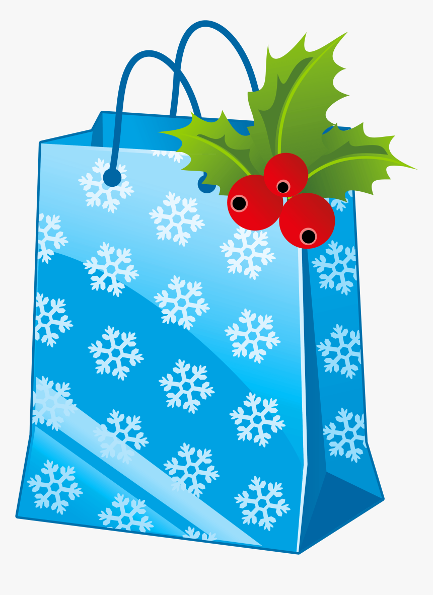 Transparent Christmas Gift Clip Art - Christmas Gift Bag Clipart, HD Png Download, Free Download