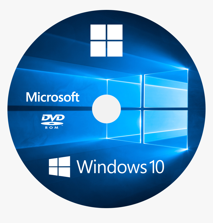 Windows Cd Cover Transparent Png - Windows 10 64 Bit Dvd, Png Download, Free Download