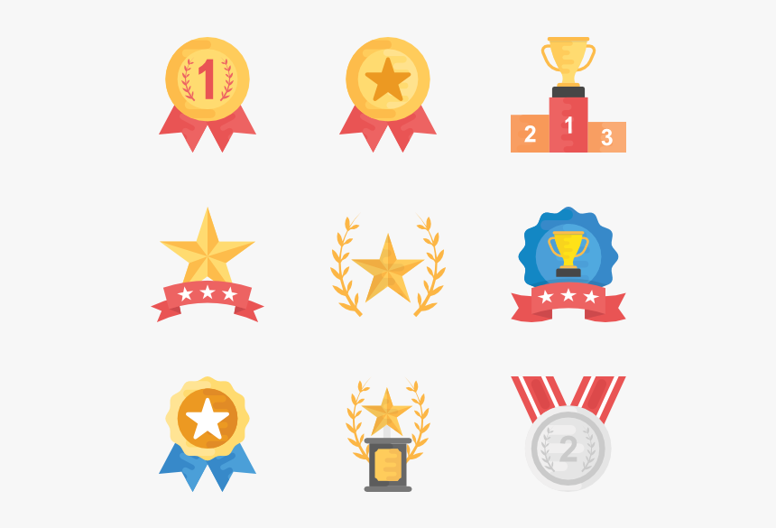 Medals And Rewards - Rewards Flat Icon Png, Transparent Png, Free Download