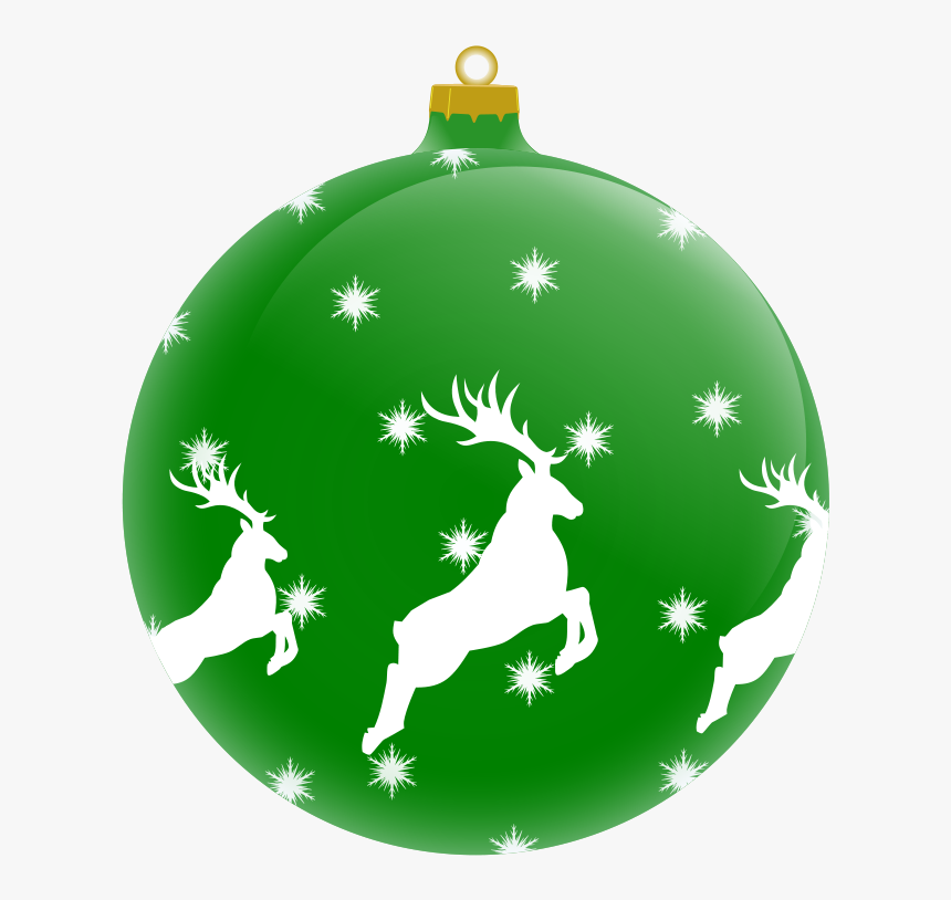 Christmas Ornament Clip Art The Cliparts - Green Christmas Ornament Clip Art, HD Png Download, Free Download