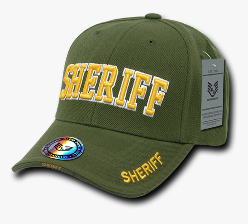 Sheriff Cap Olive - Baseball Cap, HD Png Download, Free Download