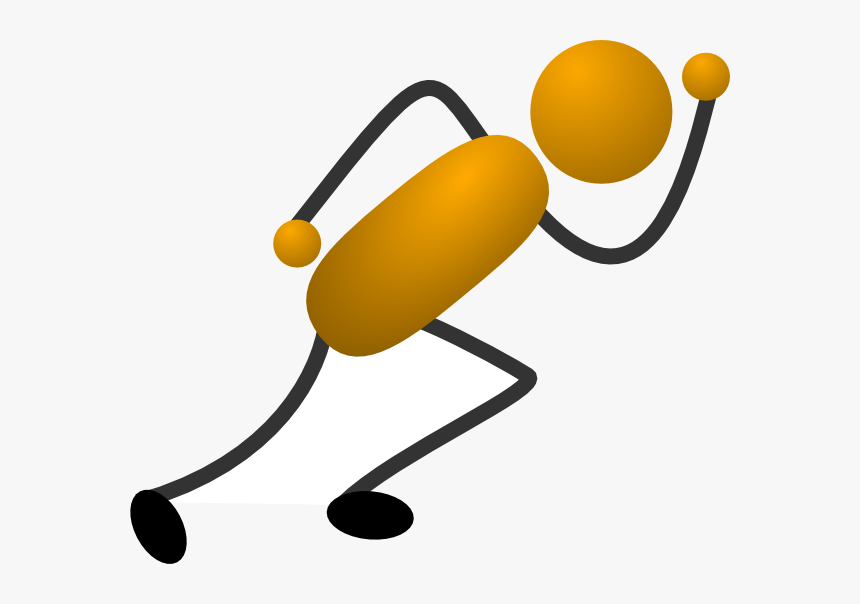 Stick Figure At Getdrawings - Cartoon Stick Figure Runner, HD Png Download, Free Download
