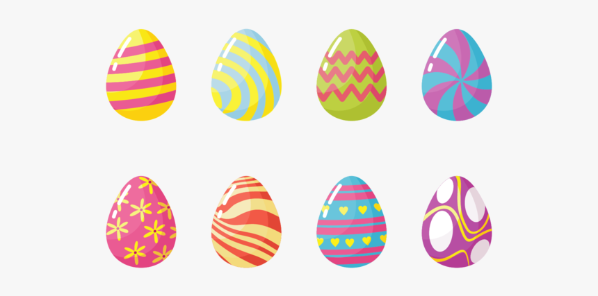 Easter Eggs Icons Vector - 復活 節 圖案 Q 版, HD Png Download, Free Download