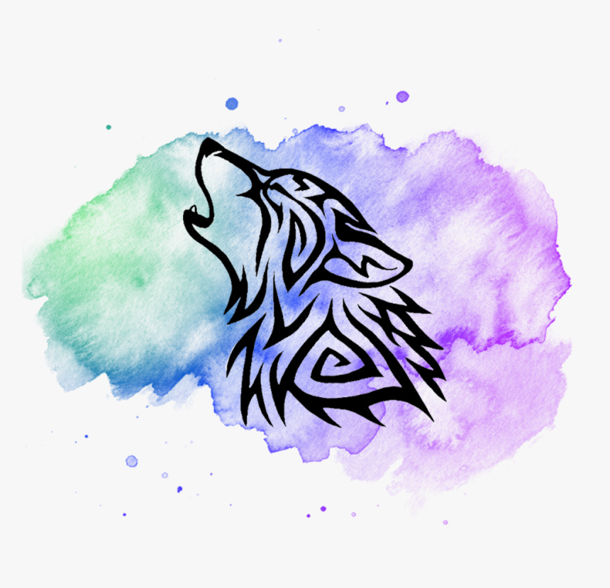 Transparent Purple Wolf Png - Clip Art Wolf Head, Png Download, Free Download