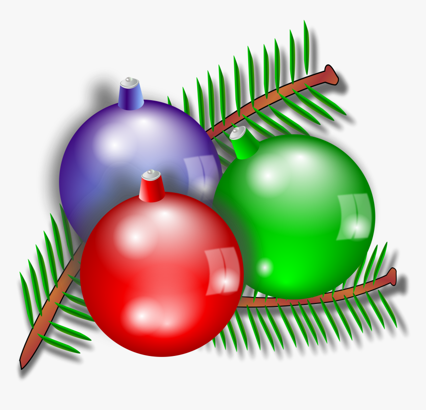 Christmas Ornament Clipart Three - Free Public Domain Christmas Clip Art, HD Png Download, Free Download