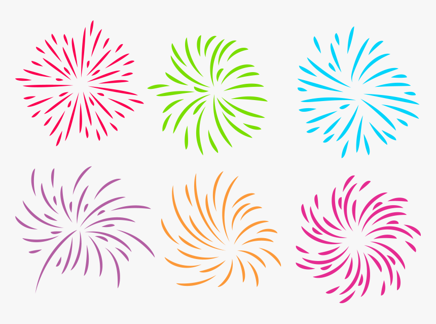 Transparent Red White And Blue Fireworks Clipart - Fuegos Artificiales Vector Png, Png Download, Free Download