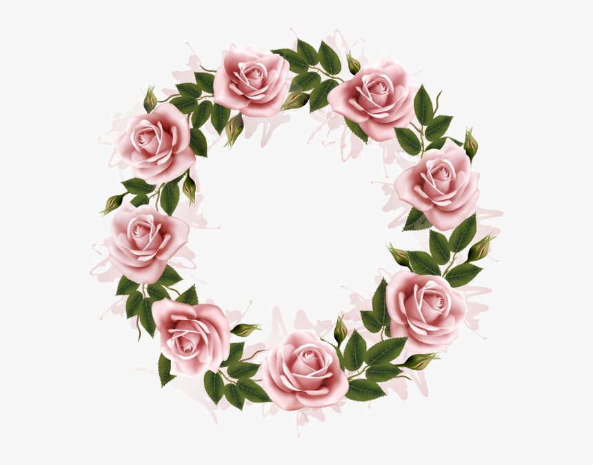 Цветочная Рамка, Рамка Для Фотошопа, Цветы, Flower - Magnolia Watercolor Wreath Vector, HD Png Download, Free Download