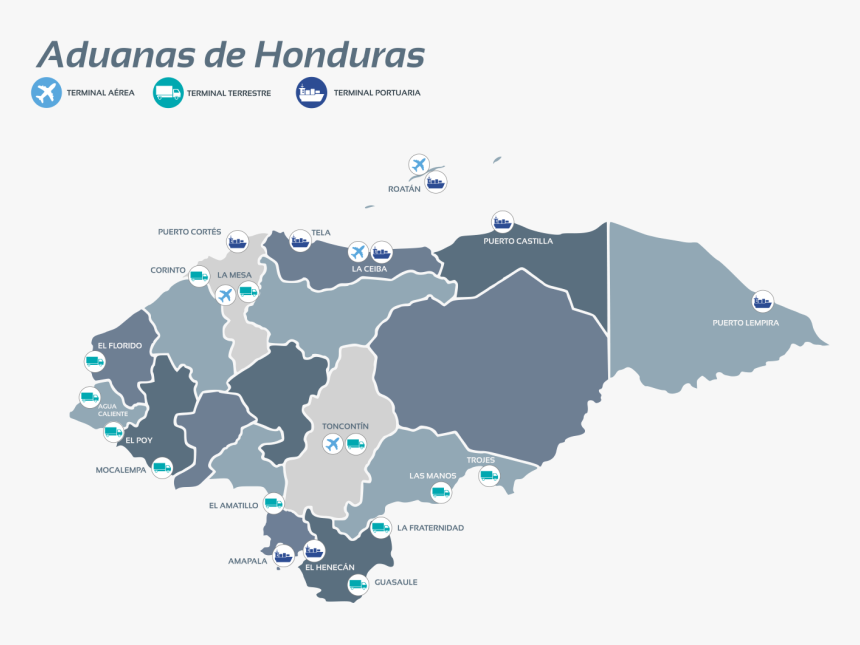 Map Of Honduras, HD Png Download, Free Download