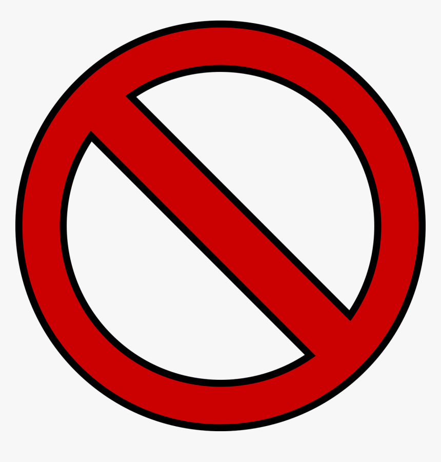 Banned Symbol Png - Red No Circle Png, Transparent Png, Free Download