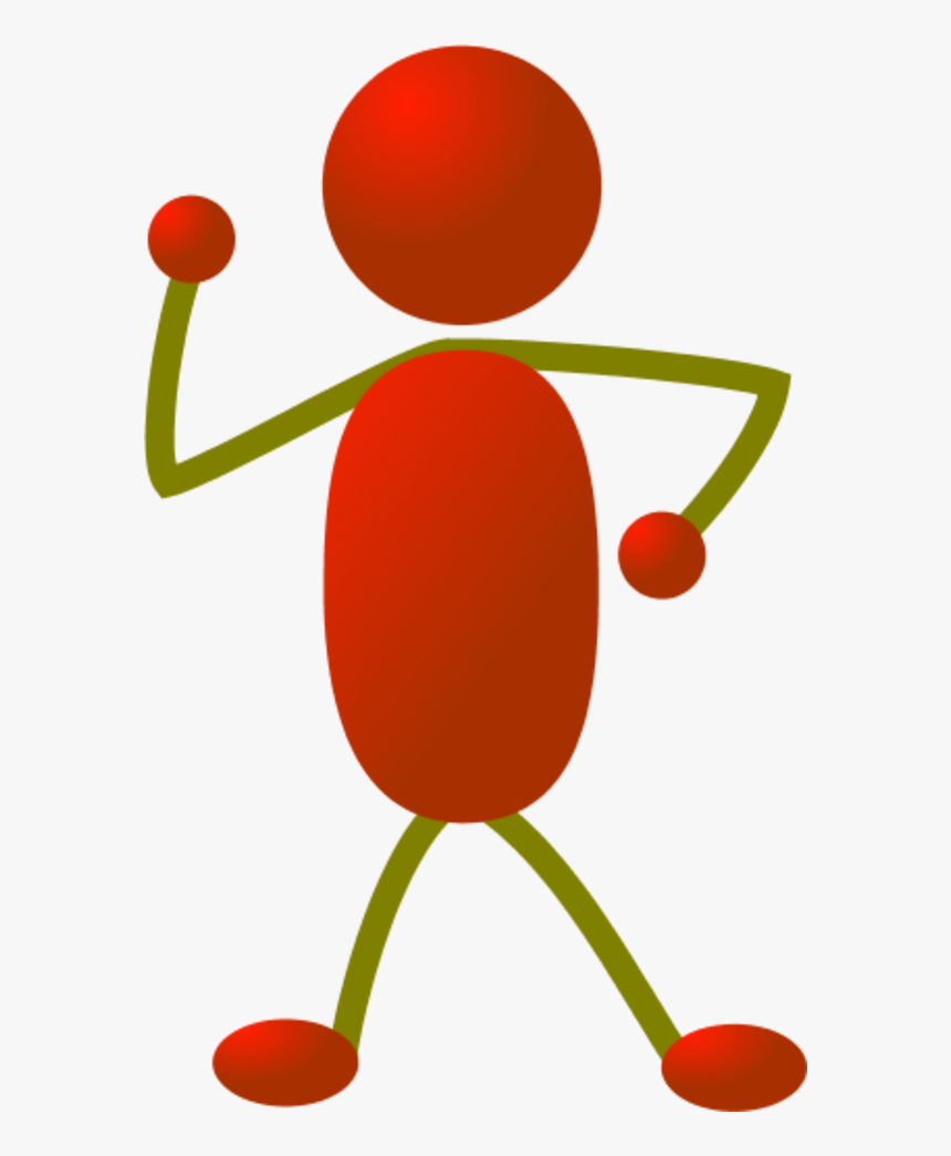 Stick Man Figure Dancing - Transparent Stick Figure Color, HD Png Download, Free Download