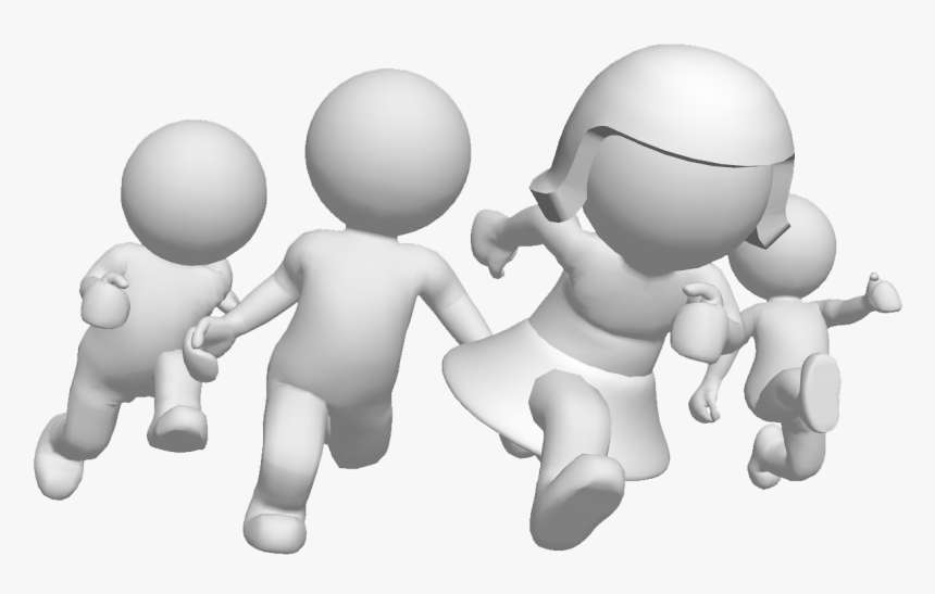 3d White Man Png - 3d Man Run Png, Transparent Png, Free Download