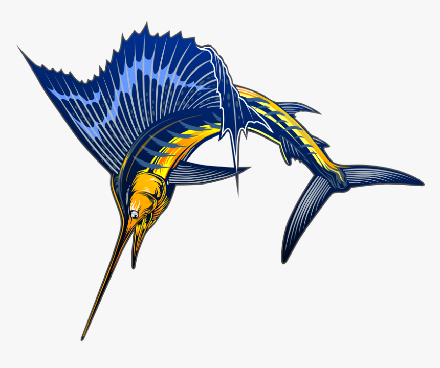 Sailfish Atlantic Blue Marlin Clip Art - Marlin Png, Transparent Png, Free Download