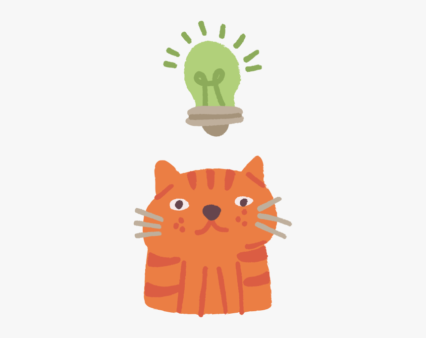 Idea Cat Illustration Hd Png Download Kindpng