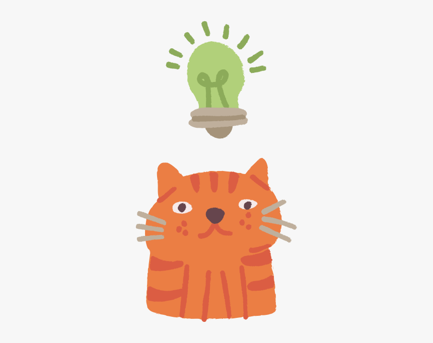 Idea Cat Illustration, HD Png Download, Free Download