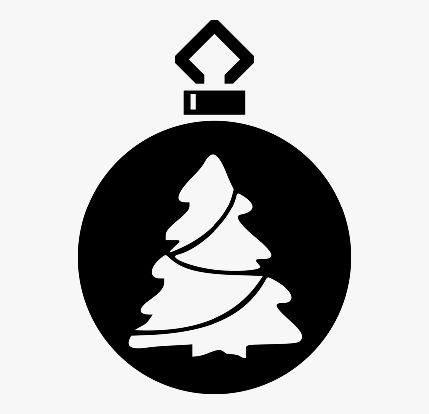 Christmas Photography - Silhouette Christmas Ornament Clipart, HD Png Download, Free Download