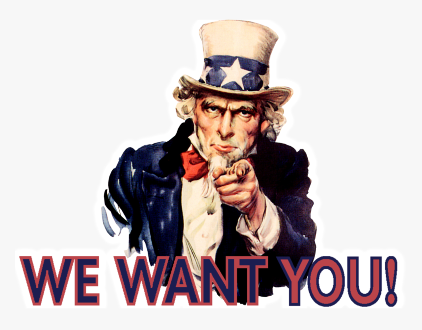 Uncle Sam Full Body Png - Uncle Sam We Want You, Transparent Png, Free Download