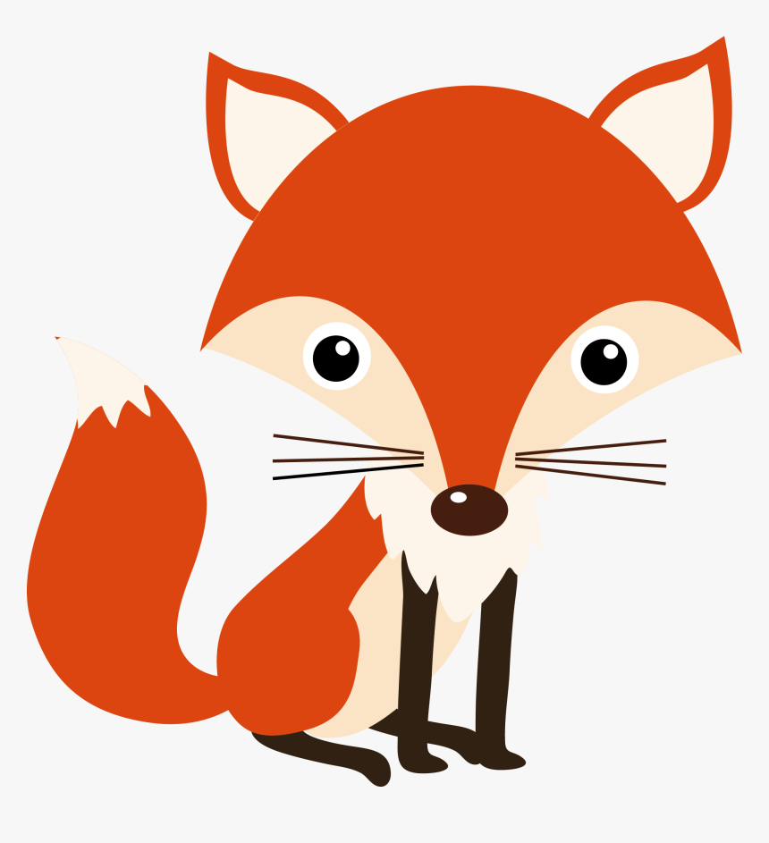 Nursery Idea Baby Shower Animal Fox - Baby Fox Woodland Animals, HD Png Download, Free Download