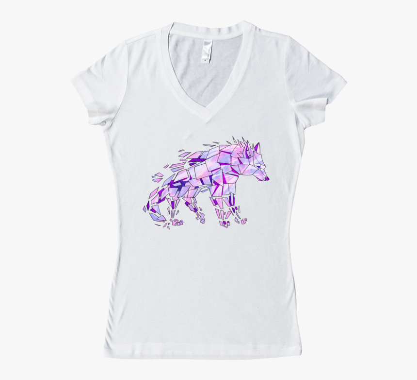 Purple Wolf Women"s V-neck - Mane, HD Png Download, Free Download