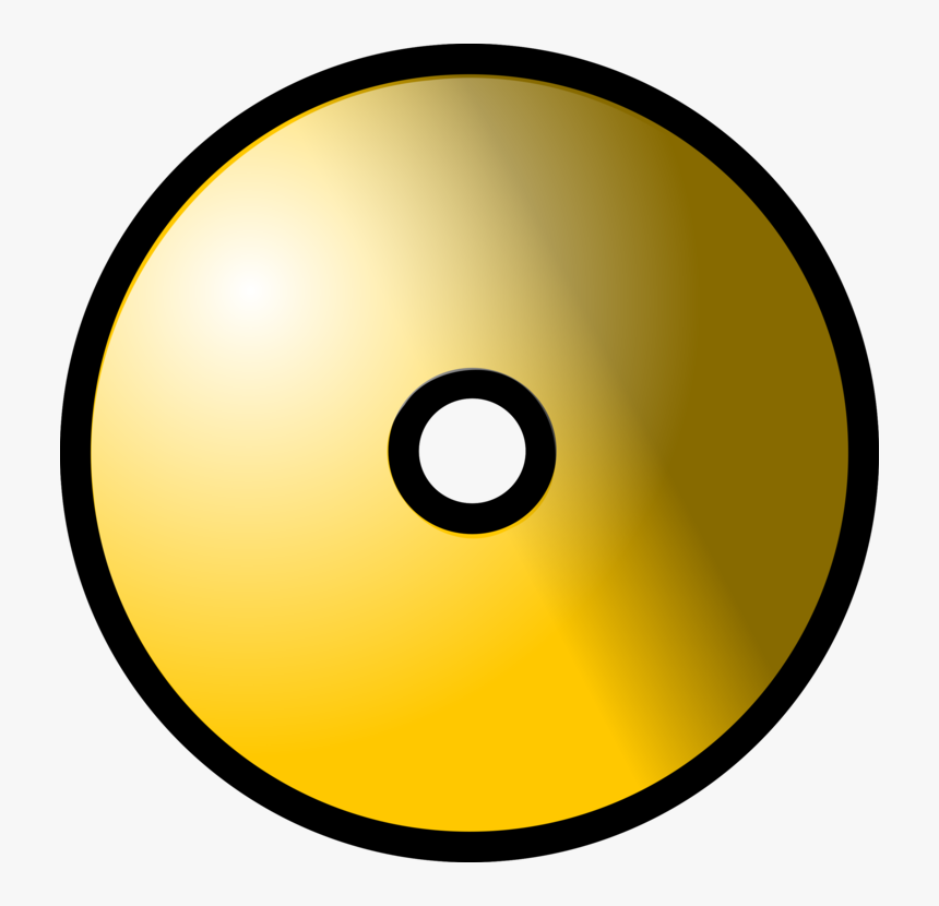 Gold Theme Cd Dvd Svg Clip Arts - Cd's Clipart, HD Png Download, Free Download