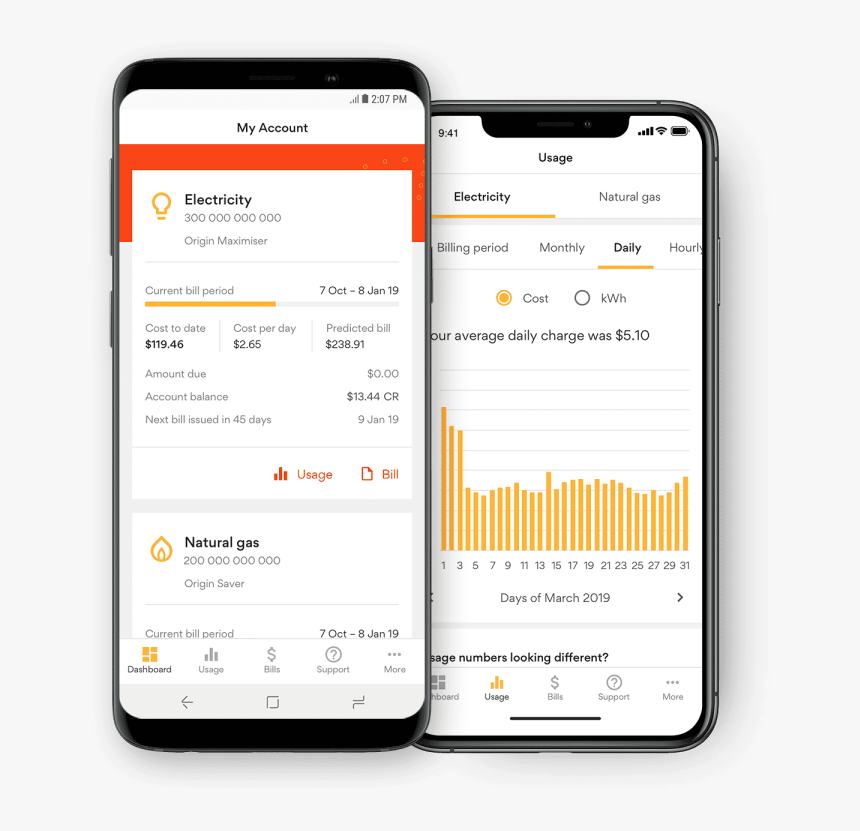 Square Origin App Hero Android Ios - My Account Energy Australia, HD Png Download, Free Download