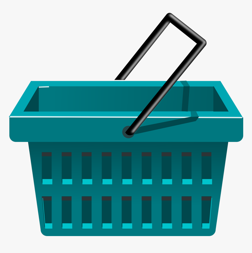 Rectangle,shopping Cart,basket - Shopping Basket Clip Art, HD Png Download, Free Download