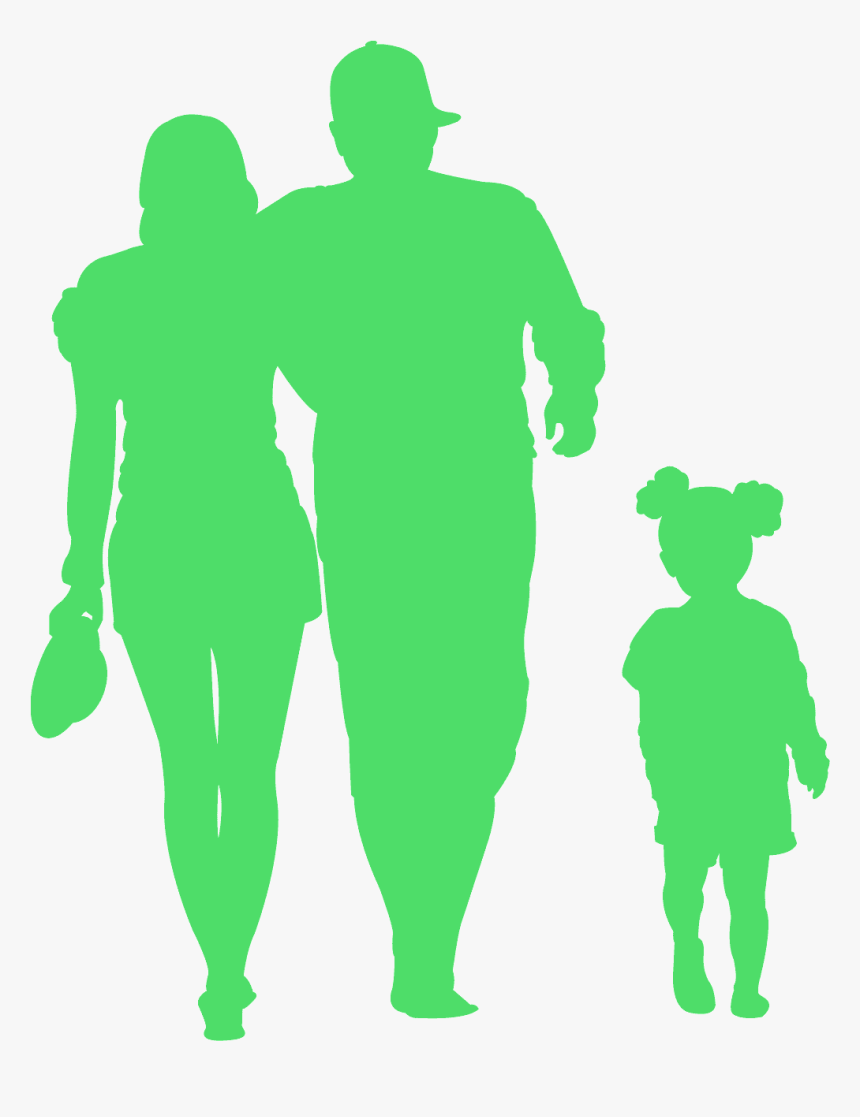 Red Silhouette Family, HD Png Download, Free Download