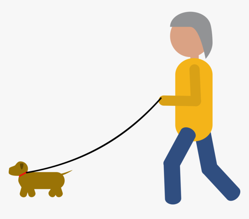 Dog Walking,canidae,tail, HD Png Download, Free Download