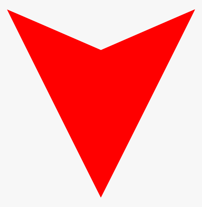 Red Arrow Down - Down Arrow Png, Transparent Png, Free Download