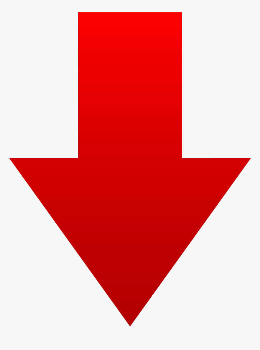 Transparent Red Arrow - Red Arrow Down Png, Png Download, Free Download