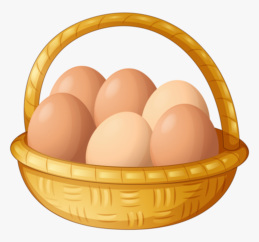 Easter Clip Art - Eggs In A Basket Clipart, HD Png Download, Free Download