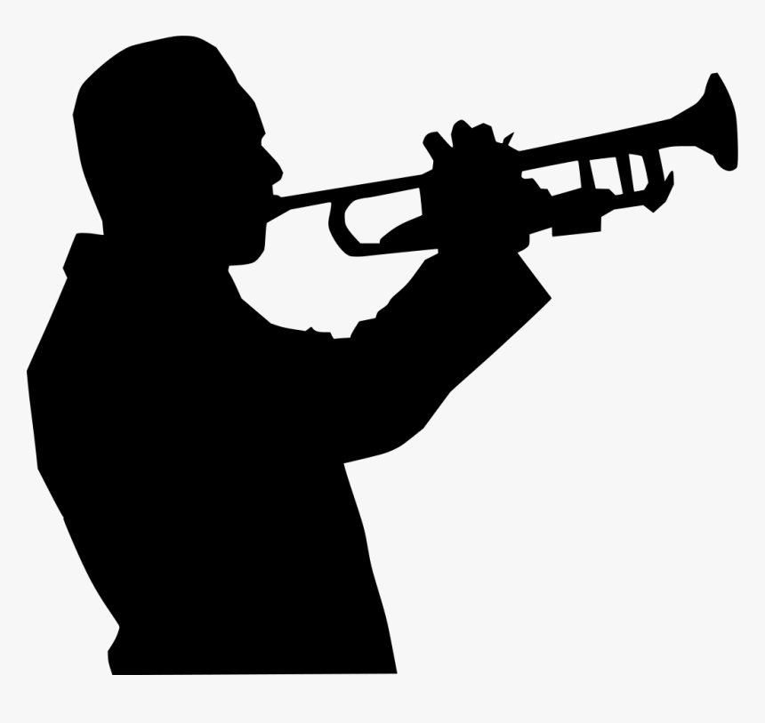 Trumpet Player Silhouette, HD Png Download, Free Download