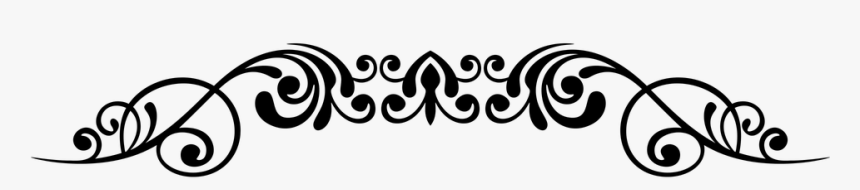 Divider Flourish Abstract Free Vector Graphic On Pixabay - Border Design Black And White, HD Png Download, Free Download