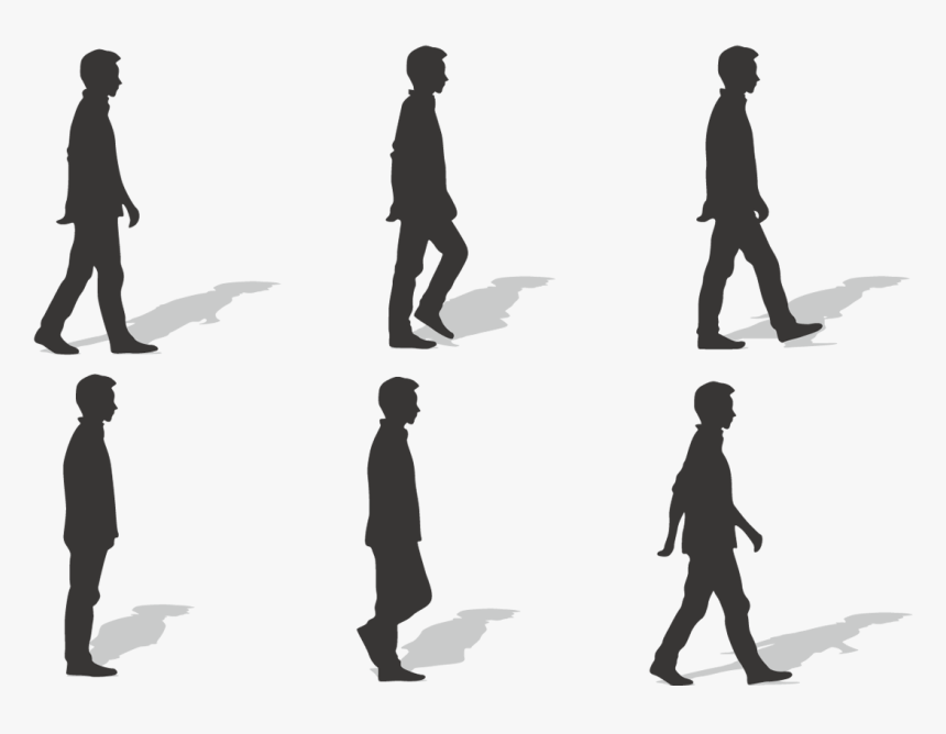 Walk Cycle Walking Euclidean Vector - Man Walk Cycle, HD Png Download, Free Download