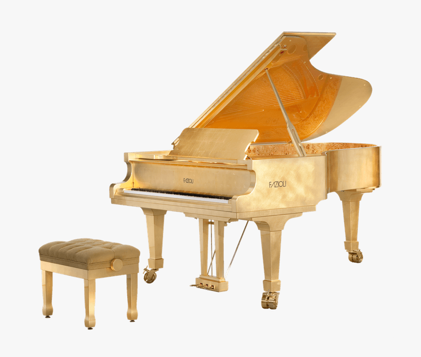 Fazioli Piano Gold, HD Png Download, Free Download