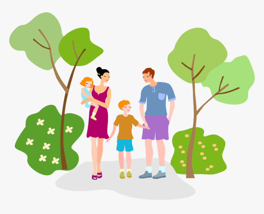 Vector Illustration Of Young Family Father And Mother - Wh Questions Ejercicios, HD Png Download, Free Download