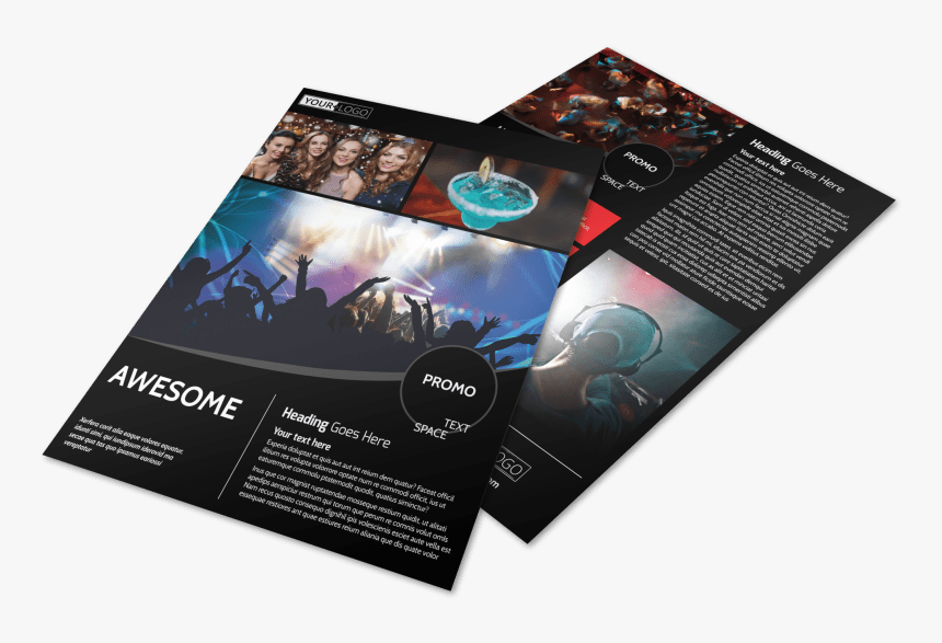 Popular Night Club Flyer Template Preview - Flyer, HD Png Download, Free Download