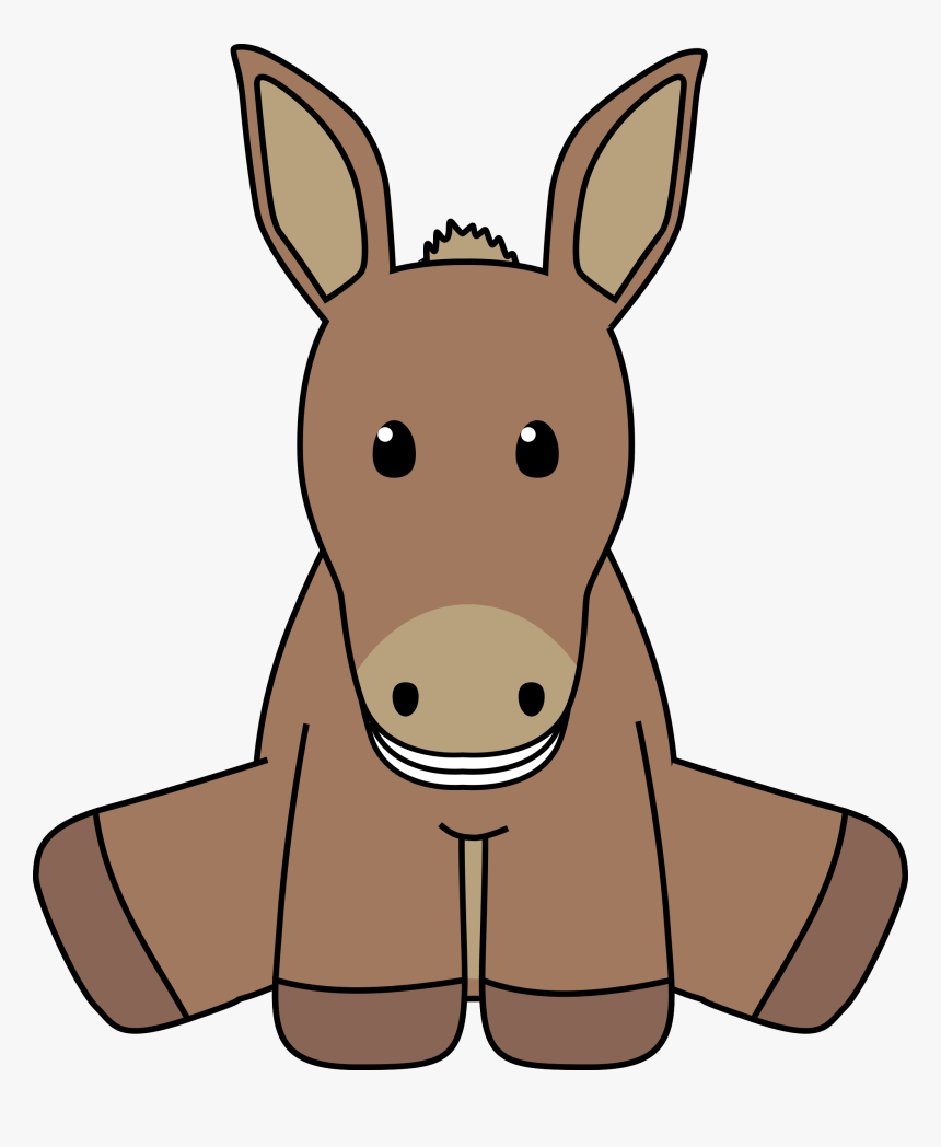 Smiling Donkey Clip Art, HD Png Download, Free Download