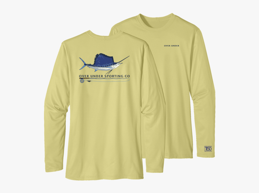 Over Under Long Sleeve Tidal Tech Sailfish - Shirt, HD Png Download, Free Download