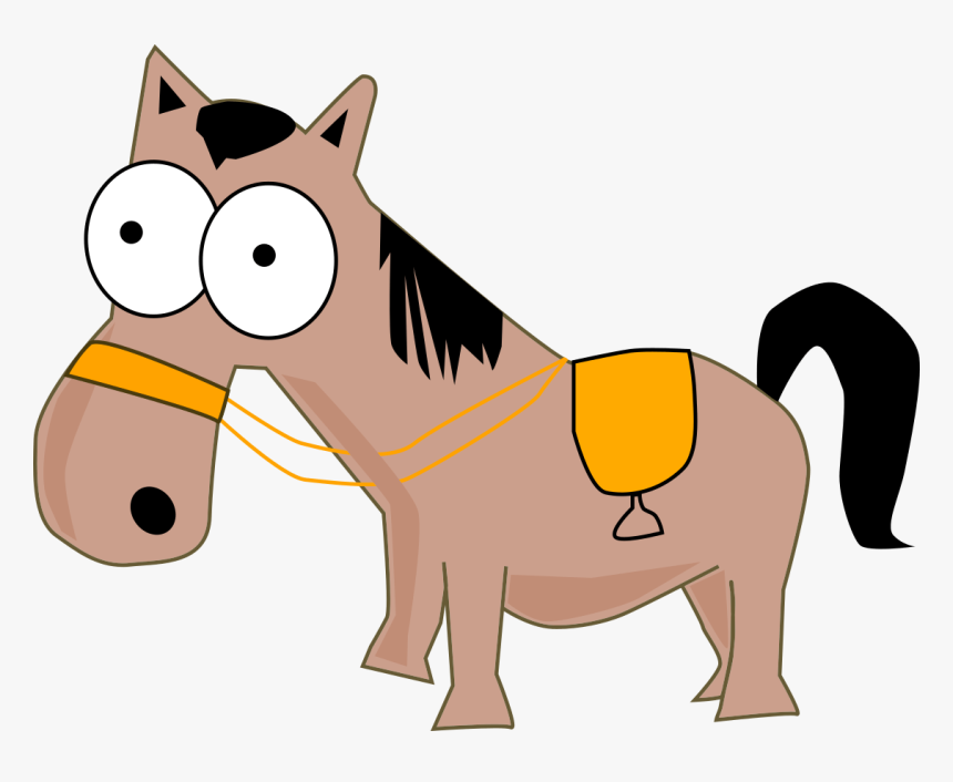 Cartoon Horse With Saddle, HD Png Download, Free Download