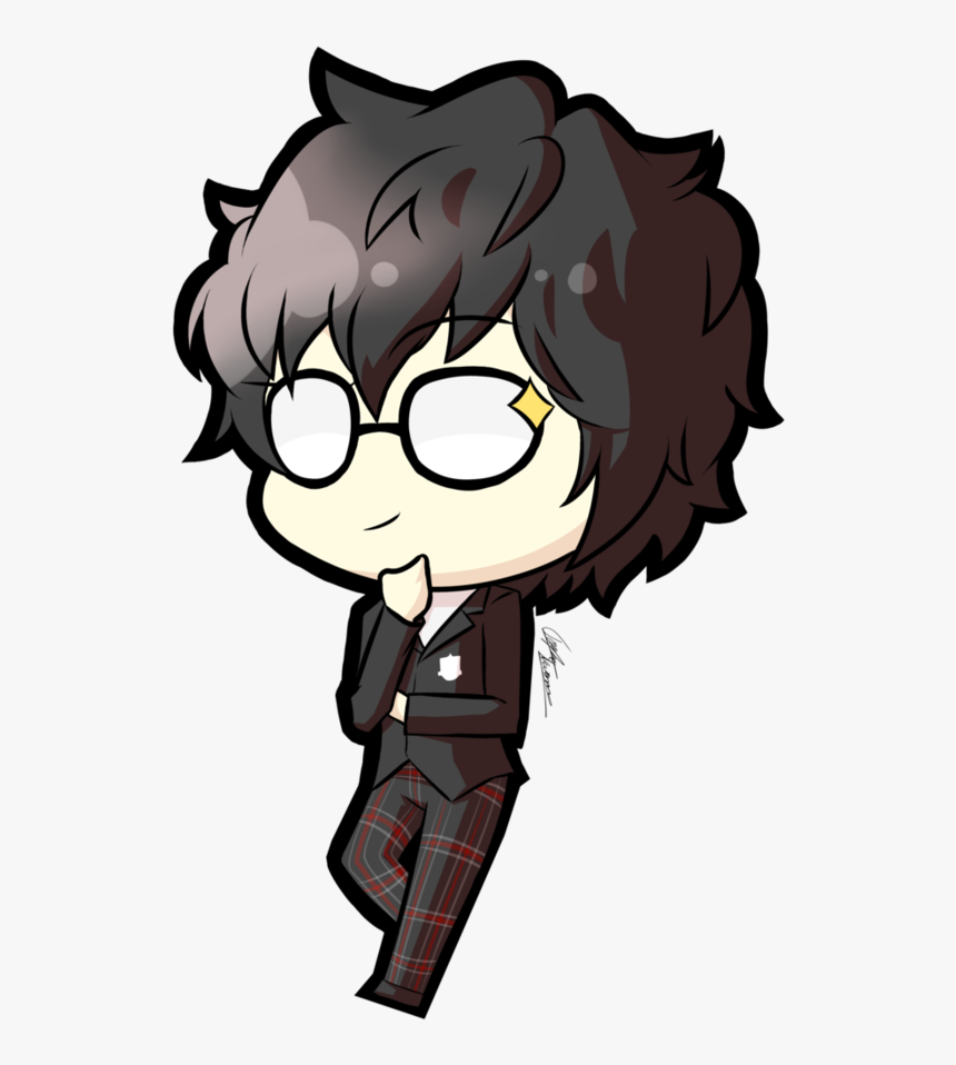 Transparent Bored Audience Clipart - Ren Persona 5 Chibi, HD Png Download, Free Download