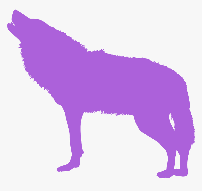 Wolf Howling Silhouette, HD Png Download, Free Download