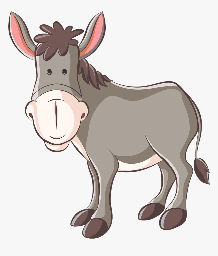 Donkey, Ass, Animation, Animal - Donkey Clipart Png, Transparent Png, Free Download