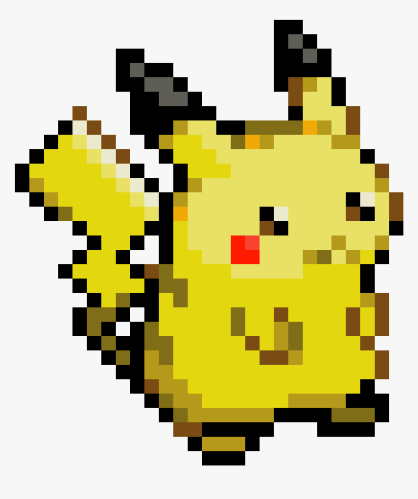 Pikachu Pokémon Yellow Image Pixel - 8 Bit Gif Png, Transparent Png, Free Download